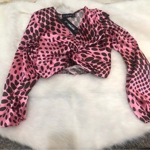 ASOS First Distraction Satin Twist Top NWT- $55